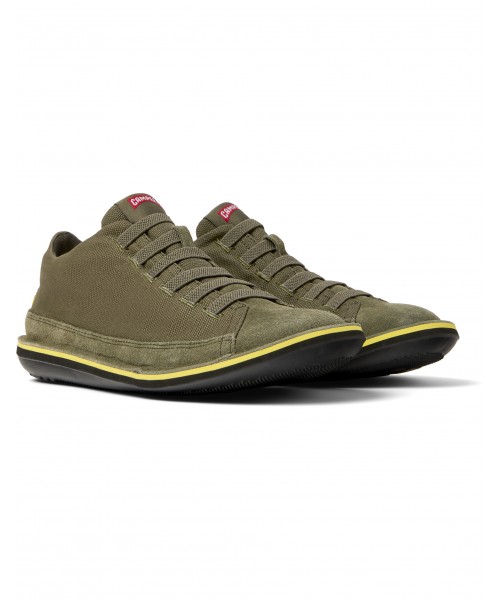 Camper - Beetle 36791-079 Green Textile/Nubuck