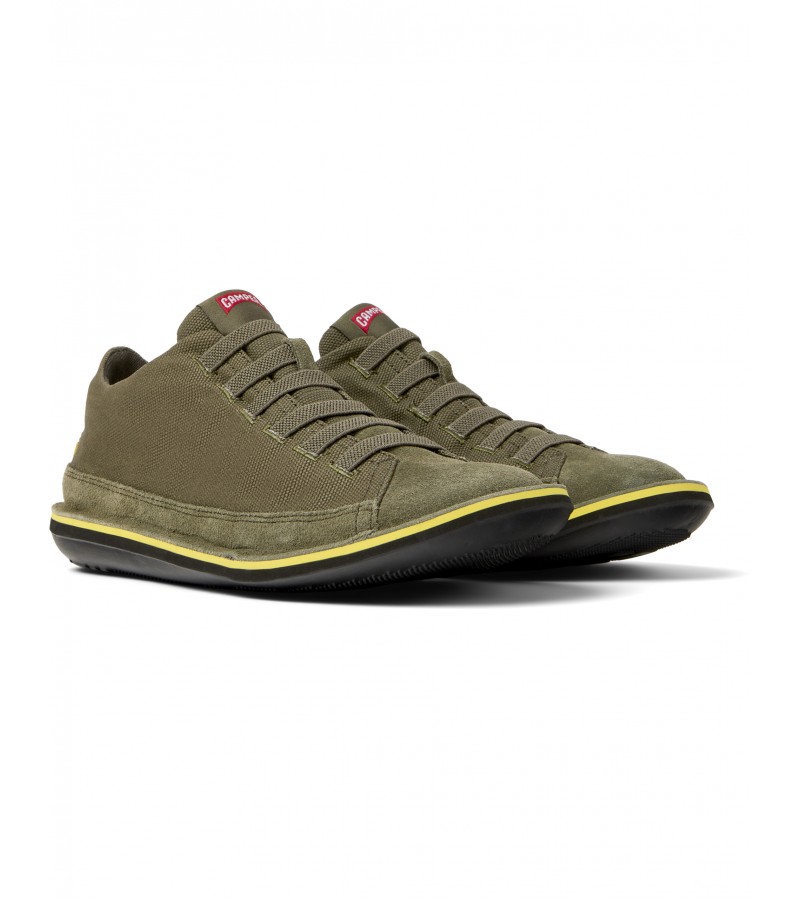 Camper - Beetle 36791-079 Green Textile/Nubuck