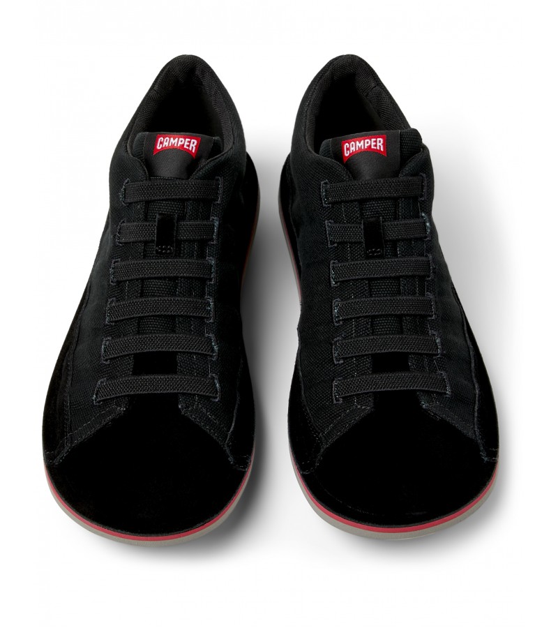 Camper - Beetle 36791-080 Black Textile/Nubuck