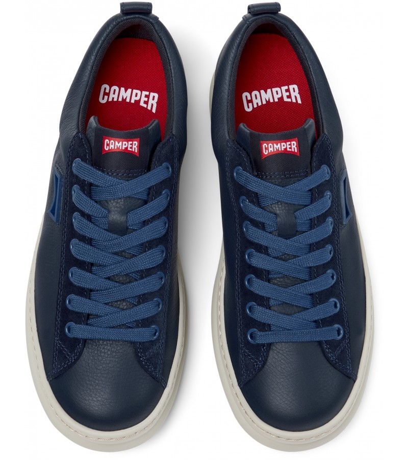 Camper - Runner Four K101052-006 Blue Leather/Nubuck