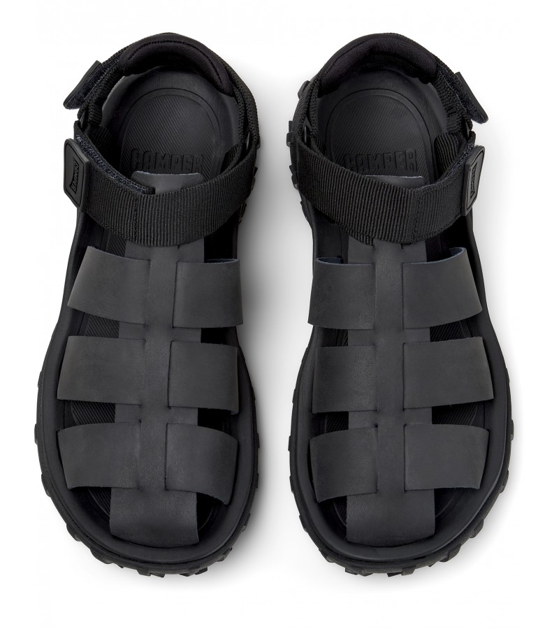 Camper - Drift Trail Sandal K101090-001 Black Leather/Textile