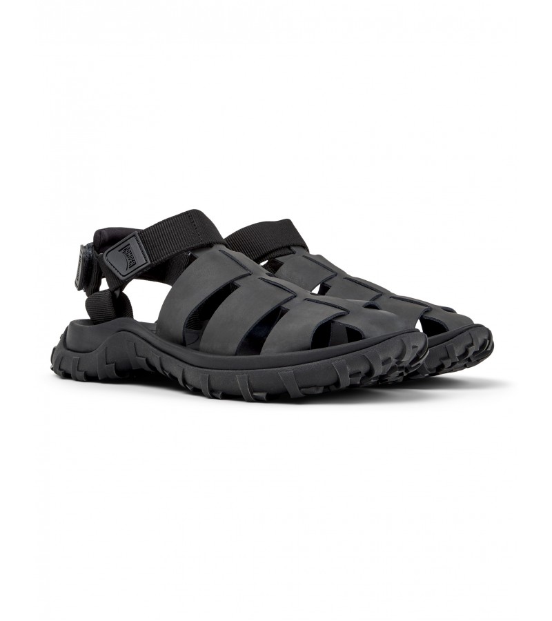 Camper - Drift Trail Sandal K101090-001 Black Leather/Textile