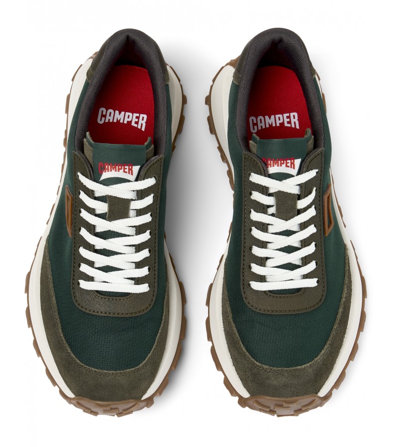 Camper - Drift Trail K100864-045 Green Textile/Nubuck