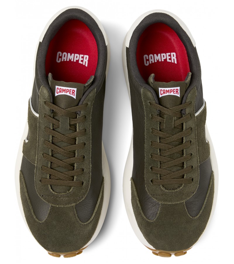 Camper - Pelotas Athens K101070-004 Green Leather/Nubuck