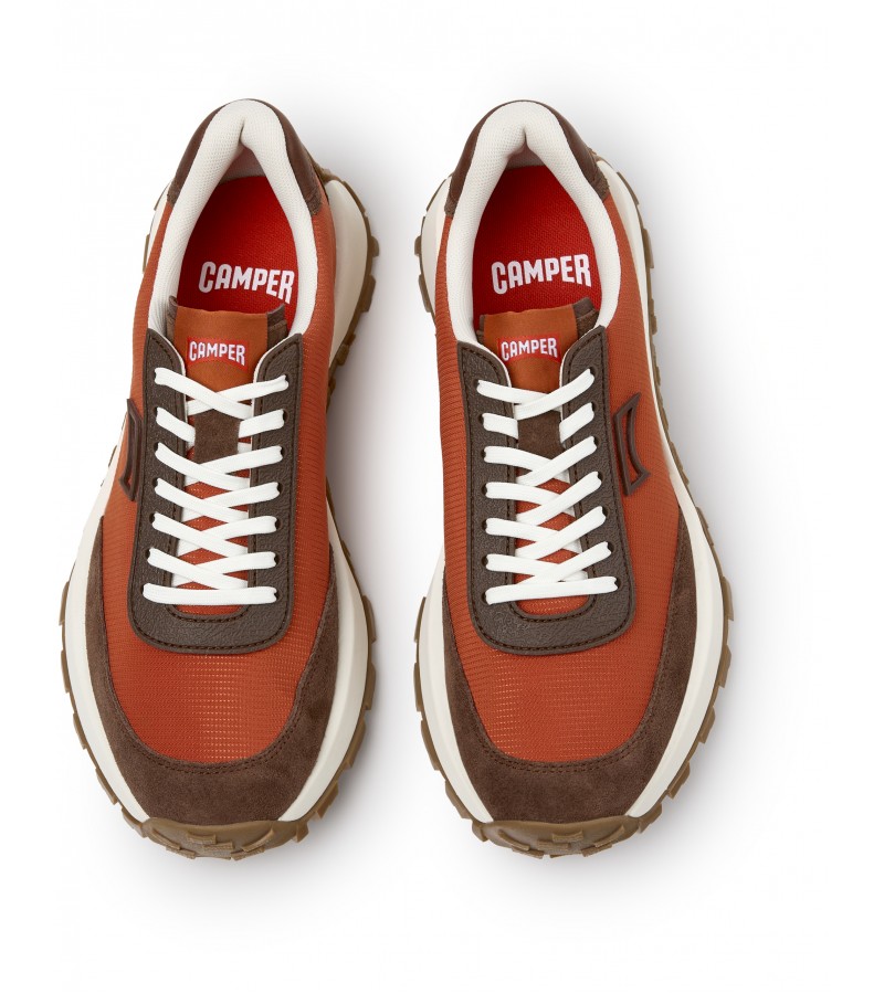 Camper - Drift Trail K100864-053 Red/Brown Textile/Nubuck Camper - Drift Trail K100864-053 Red/Brown Textile/Nubuck
