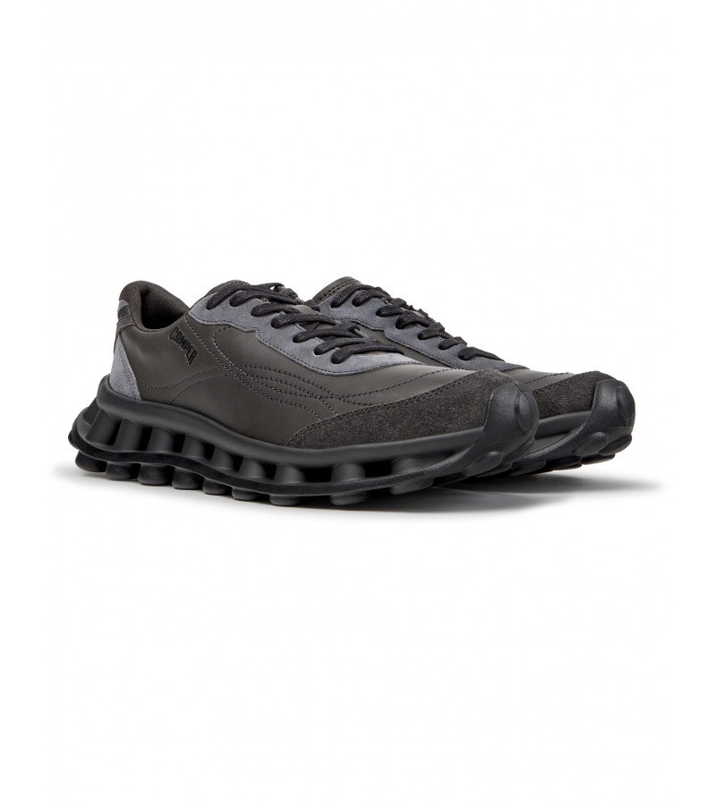 Camper - Pelotissima K101150-001 Grey Leather/Nubuck