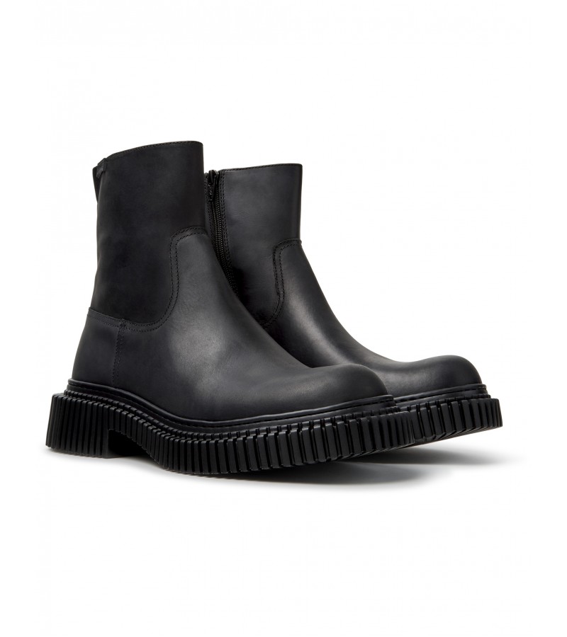 Camper - Pix Berlin K300525-004 Black Leather Camper - Pix Berlin K300525-004 Black Leather