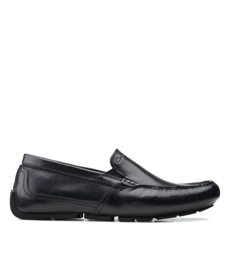 Clarks - Markman Plain Black Leather