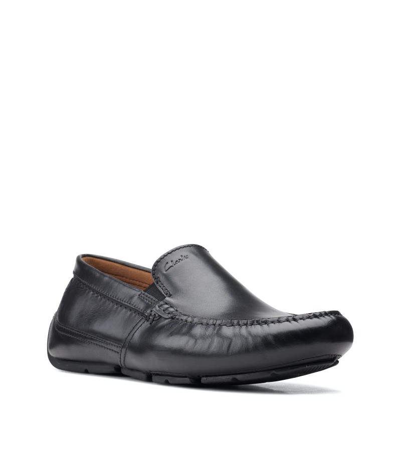 Clarks - Markman Plain Black Leather