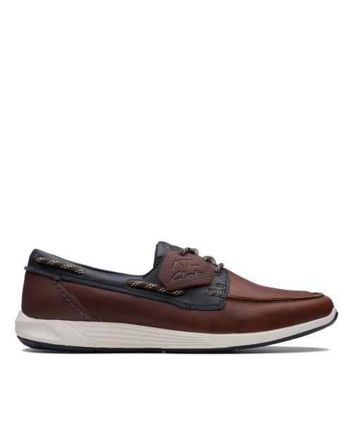 Clarks - ATL Sail Go Navy/Tan Leather Clarks - ATL Sail Go Navy/Tan Leather