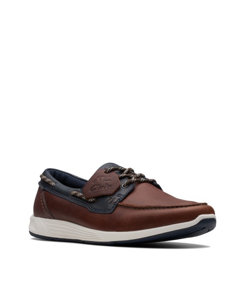 Clarks - ATL Sail Go Navy/Tan Leather Clarks - ATL Sail Go Navy/Tan Leather