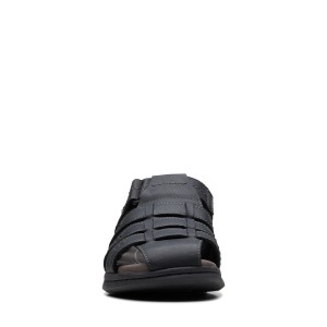 Clarks - Walkford Fish Black Tumbled Leather