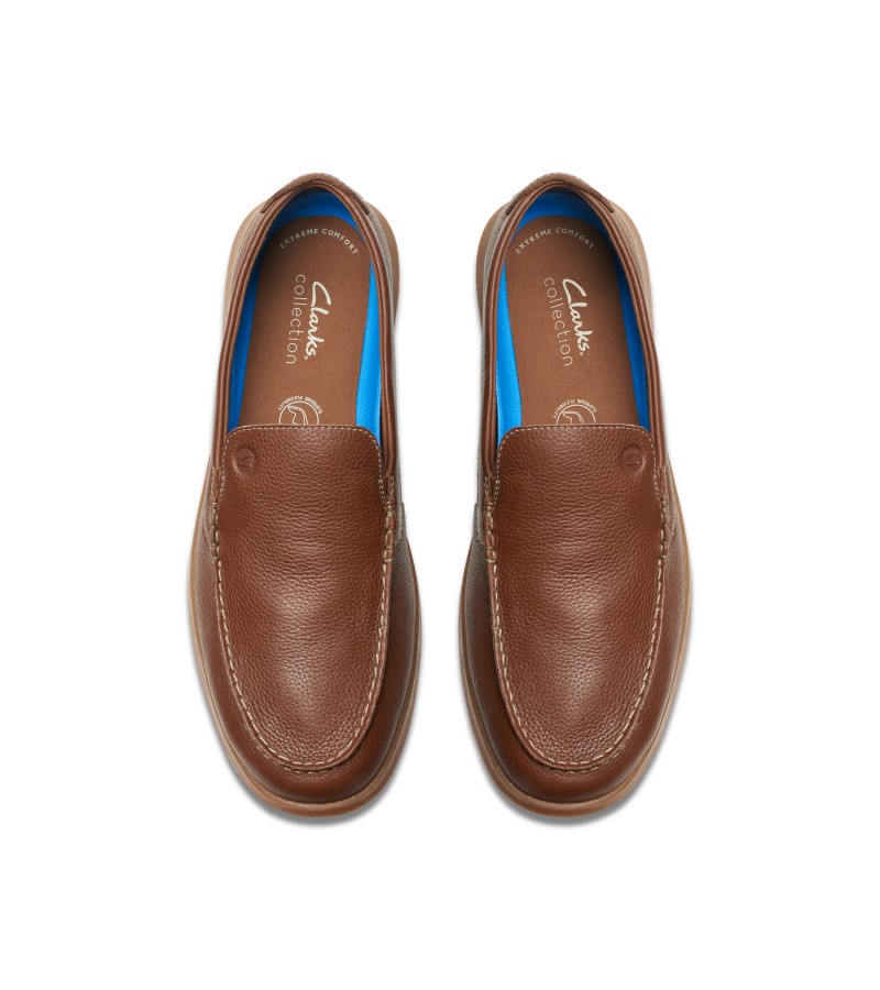 Clarks - Flexway Step Light Brown Leather