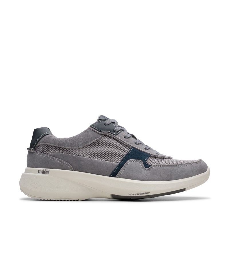 Clarks - Lehman Race Dark Grey Combi Textile