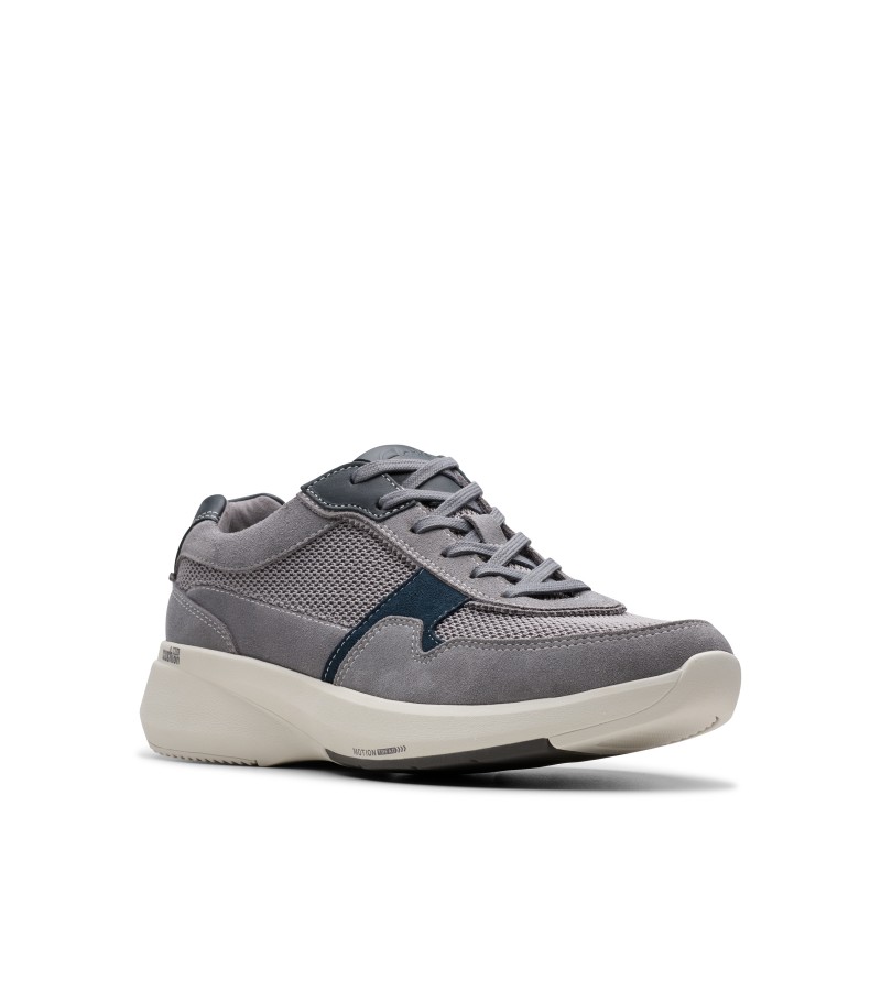 Clarks - Lehman Race Dark Grey Combi Textile