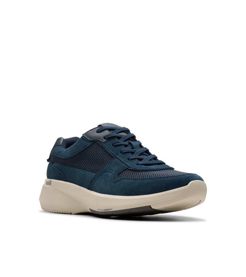 Clarks - Lehman Race Navy Combi Textile