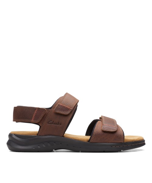 Clarks - Hapsford Creek Brown Tumbled Leather Clarks - Hapsford Creek Brown Tumbled Leather