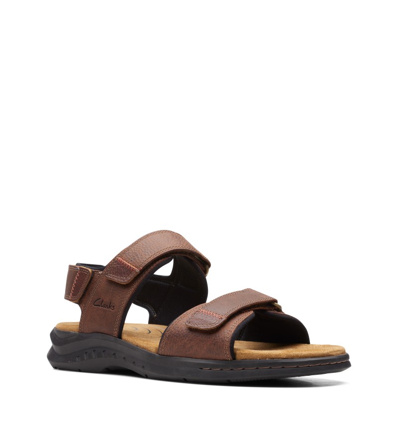 Clarks - Hapsford Creek Brown Tumbled Leather