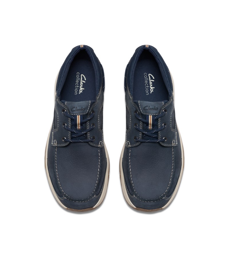 Clarks - Sailview Lace Navy Nubuck