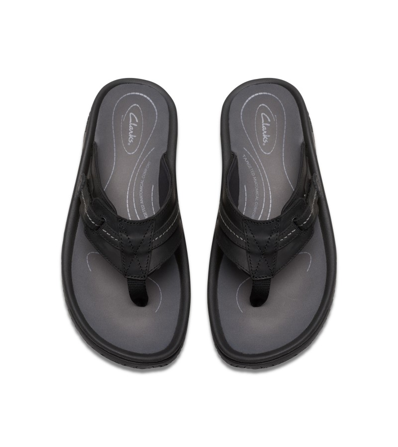 Clarks - Wesley Sun Black Leather