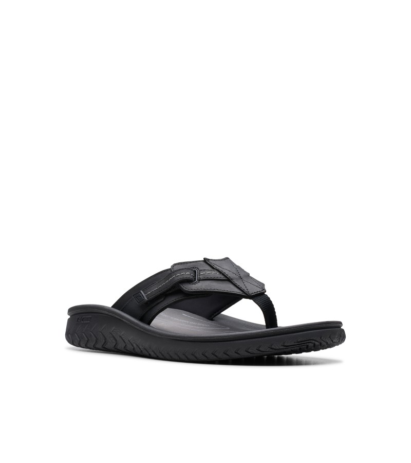 Clarks - Wesley Sun Black Leather