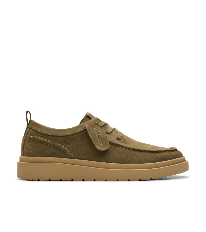 Clarks - Polden Moc Olive Suede