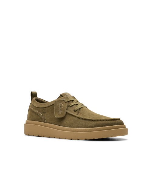 Clarks - Polden Moc Olive Suede Clarks - Polden Moc Olive Suede