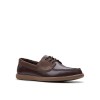 Clarks - Bratton Boat Dark Brown Leather