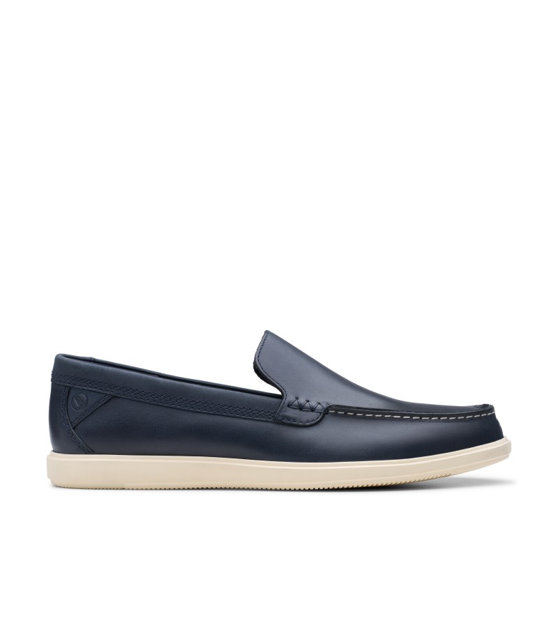 Clarks - Bratton Loafer Navy Leather