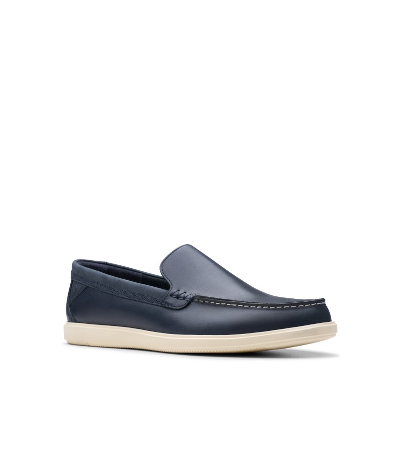 Clarks - Bratton Loafer Navy Leather
