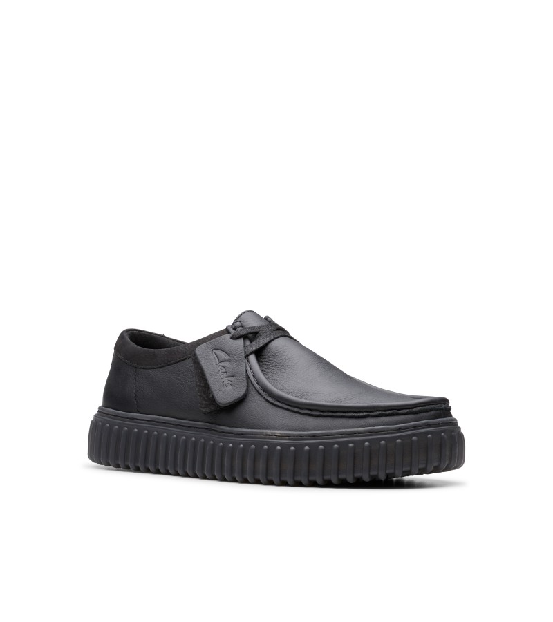 Clarks - Torhill Lo Black Leather
