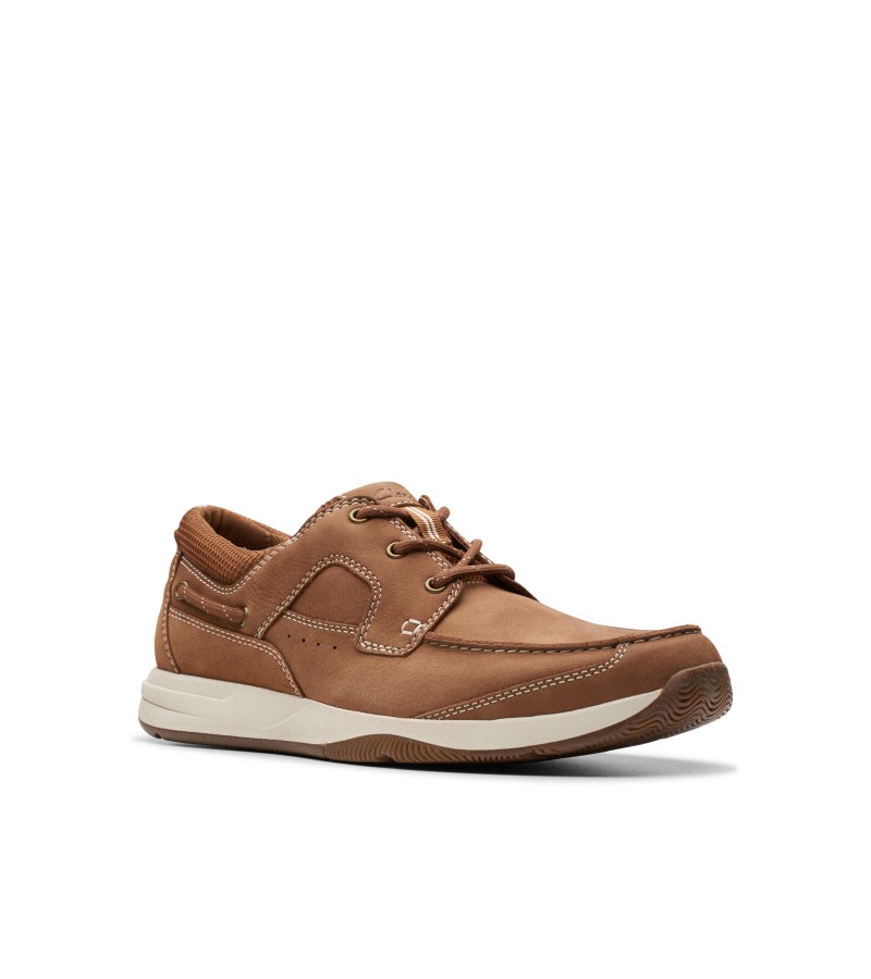 Clarks - Sailview Lace Light Tan Nubuck