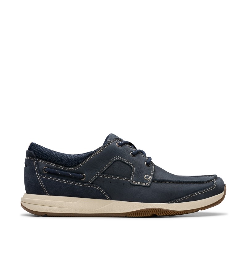 Clarks - Sailview Lace Navy Nubuck