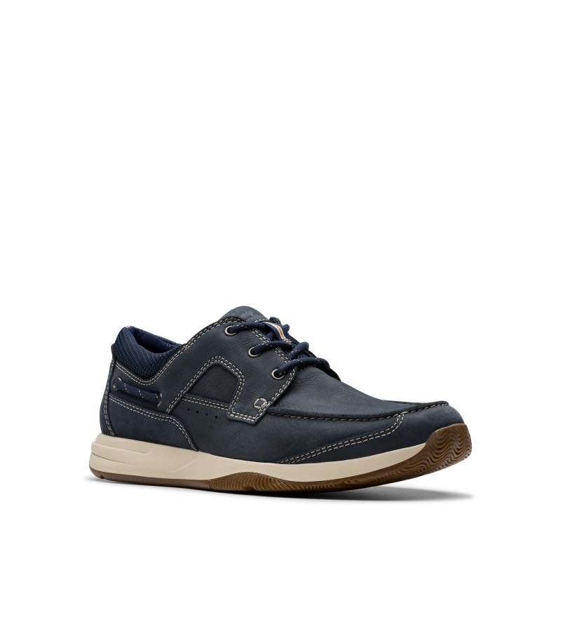 Clarks - Sailview Lace Navy Nubuck