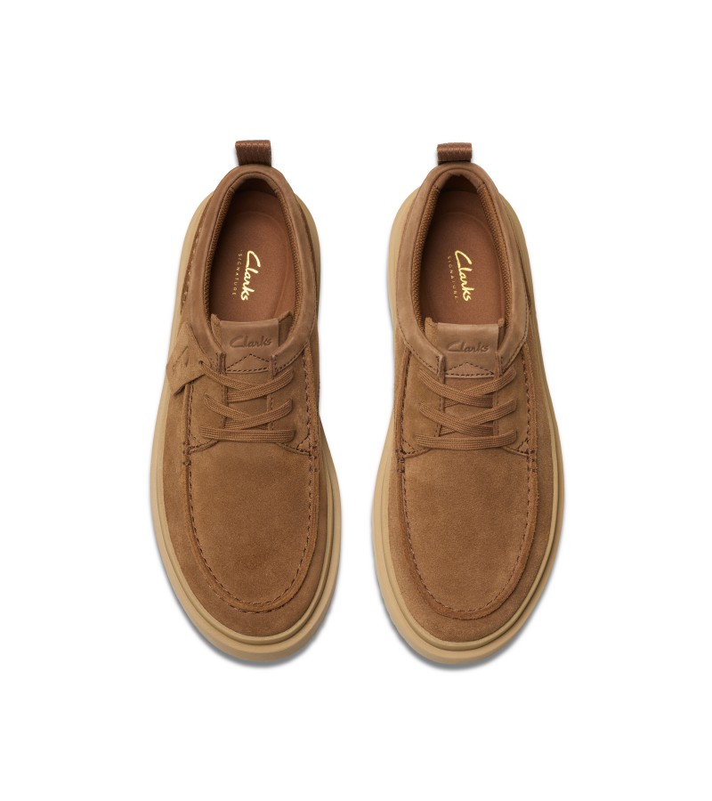Clarks - Polden Moc Cola Suede