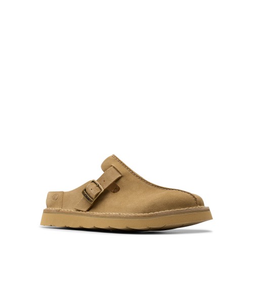 Clarks - Solsbury Mule Dark Sand Suede