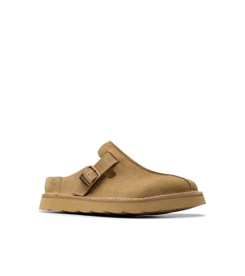 Clarks - Solsbury Mule Dark Sand Suede