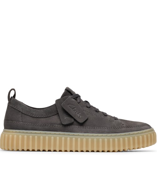Clarks - Torhill Lace Dark Grey Nubuck