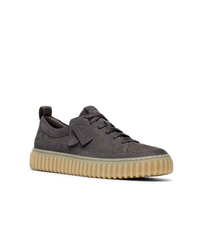 Clarks - Torhill Lace Dark Grey Nubuck