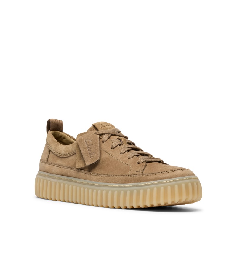 Clarks - Torhill Lace Dark Sand Nubuck
