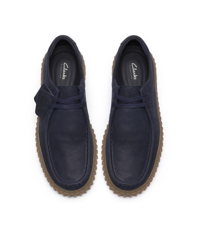 Clarks - Torhill Lo Navy Leather