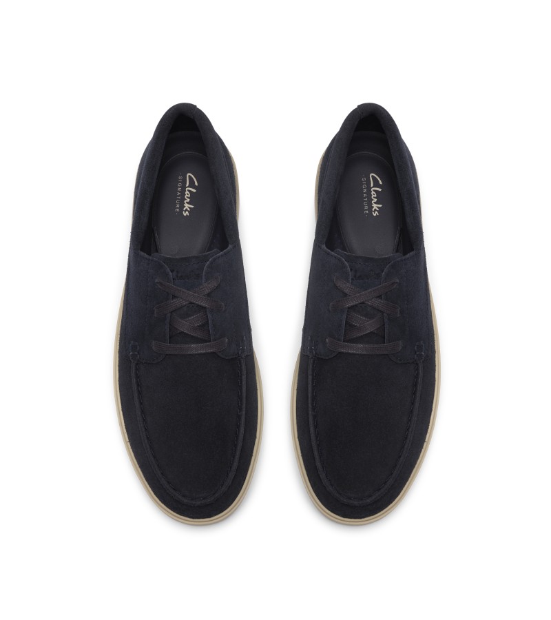 Clarks - Lockford Boat Navy Suede