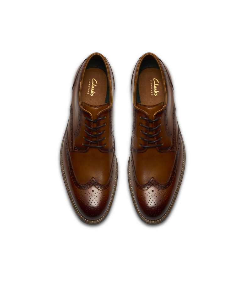 Clarks - CraftRemi Tip Tan Leather