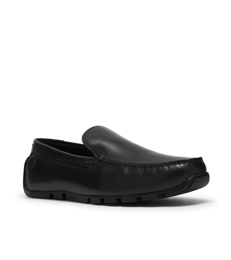 Clarks - Corsley Plain Black Leather