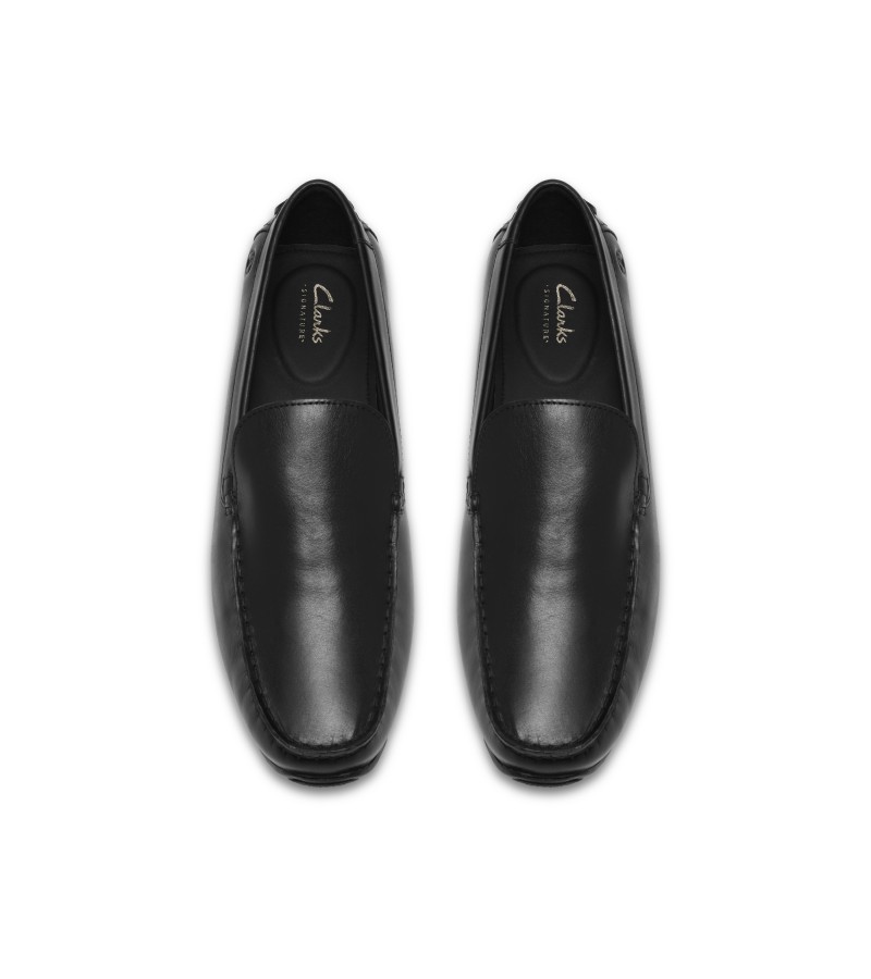 Clarks - Corsley Plain Black Leather