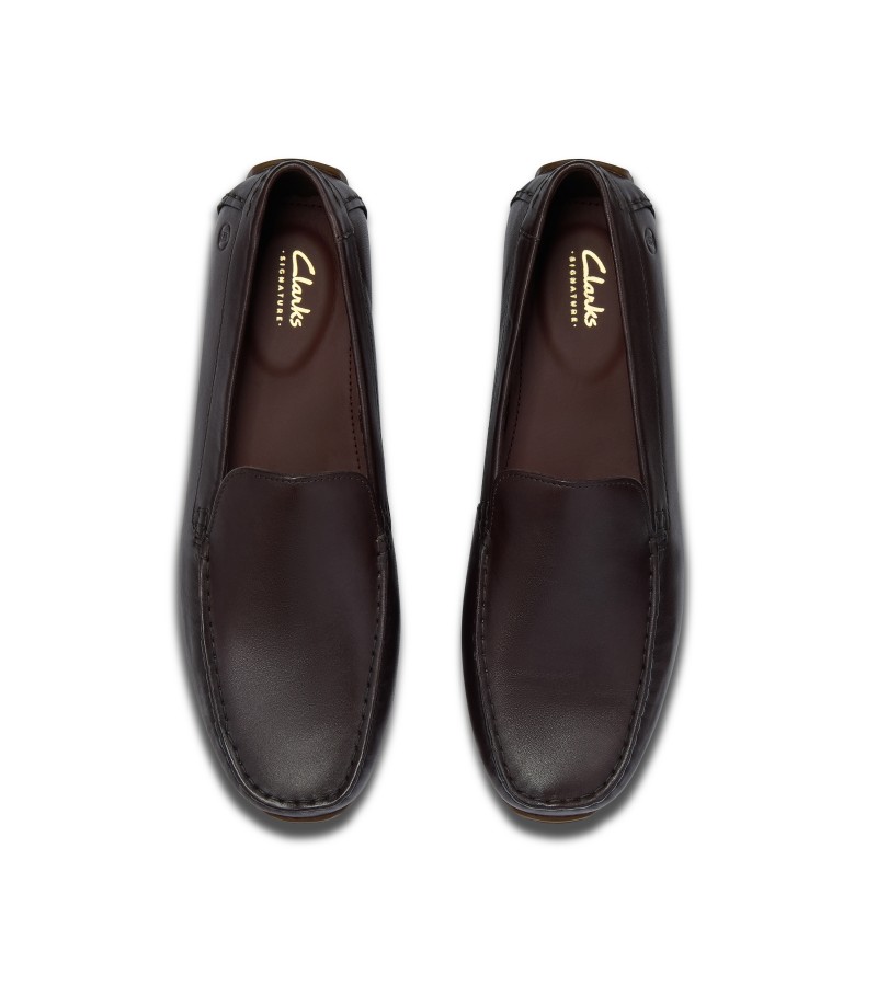 Clarks - Corsley Plain Dark Brown Leather