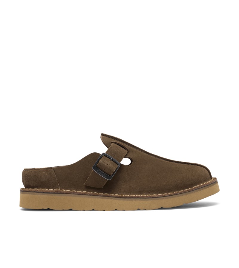 Clarks - Solsbury Mule Khaki Suede