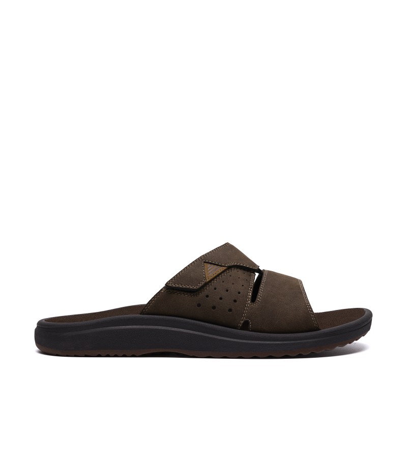 Clarks - Brinkley Slide Dark Brown