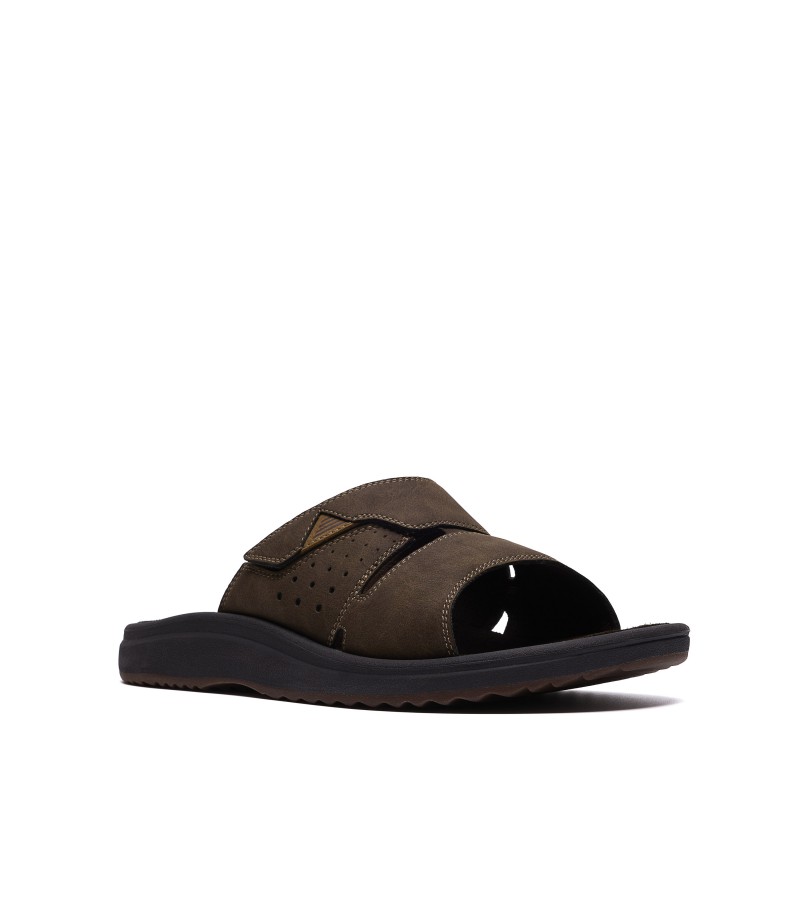Clarks - Brinkley Slide Dark Brown