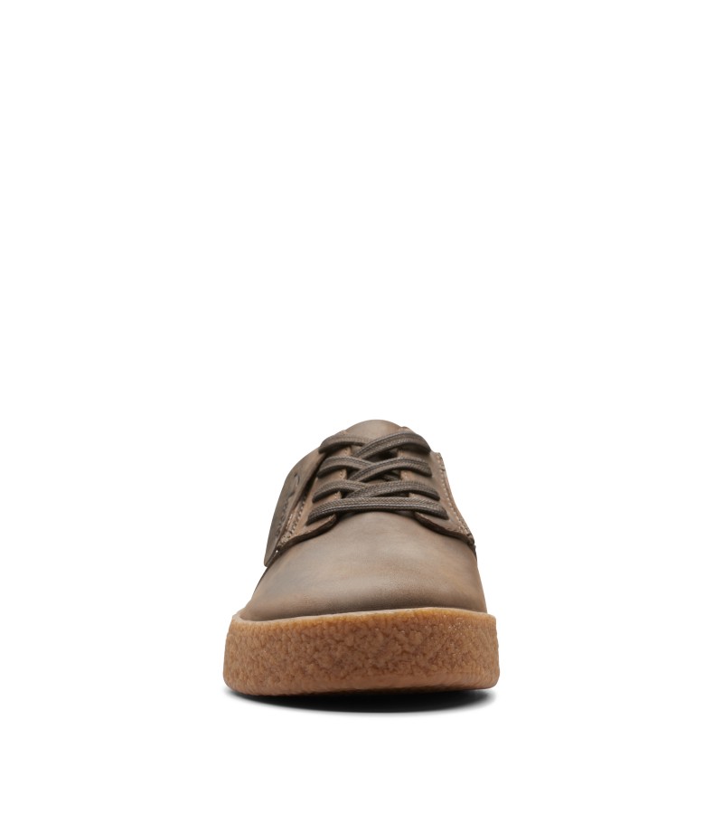 Clarks - Streethill Lace Dark Olive Leather